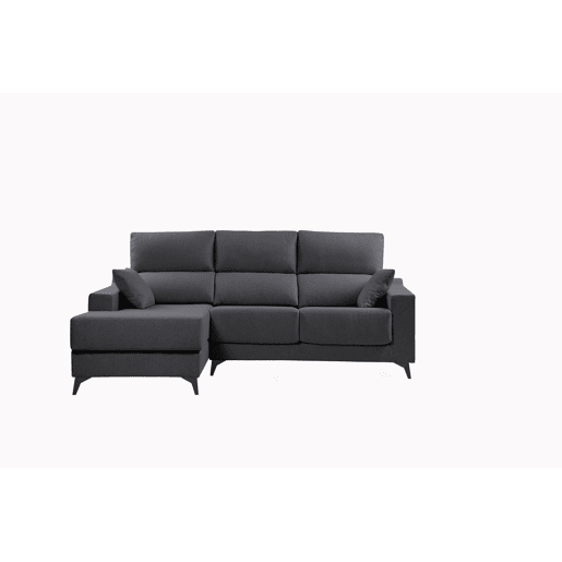 Chaise longue S NOELIA esquerda 3 lugares antracite