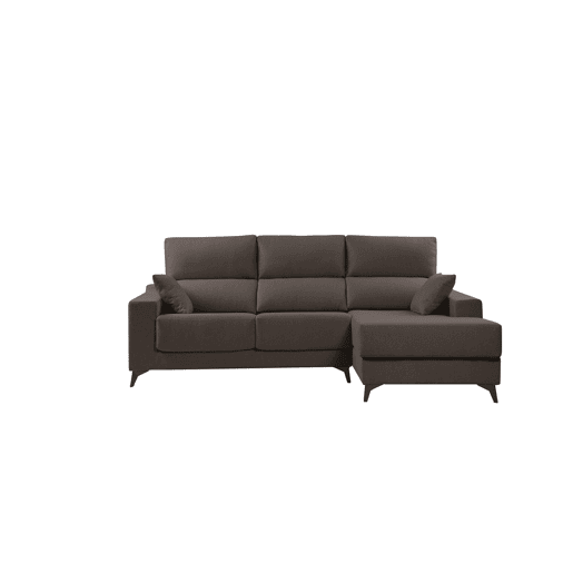 Chaise longue S NOELIA dereita 3 lugares chocolate