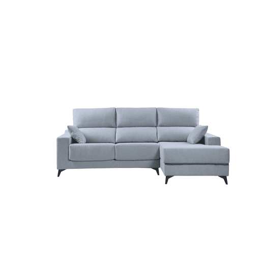 Chaise longue S NOELIA dereita 3 lugares azul claro