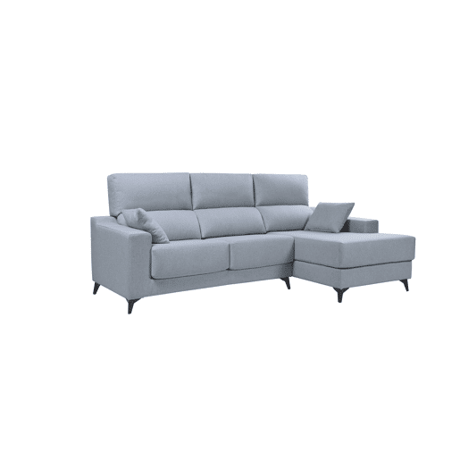 Chaise longue S NOELIA dereita 3 lugares azul claro