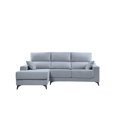 Chaise longue S NOELIA esquerda 3 lugares azul claro