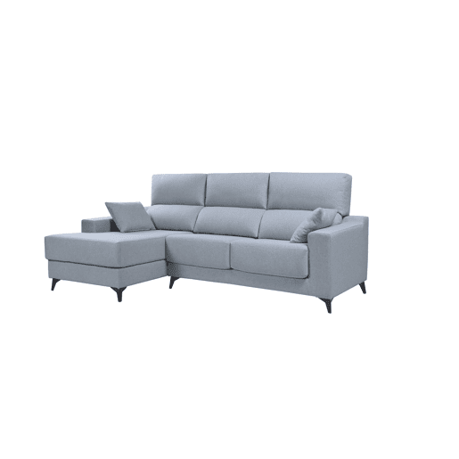 Chaise longue S NOELIA esquerda 3 lugares azul claro