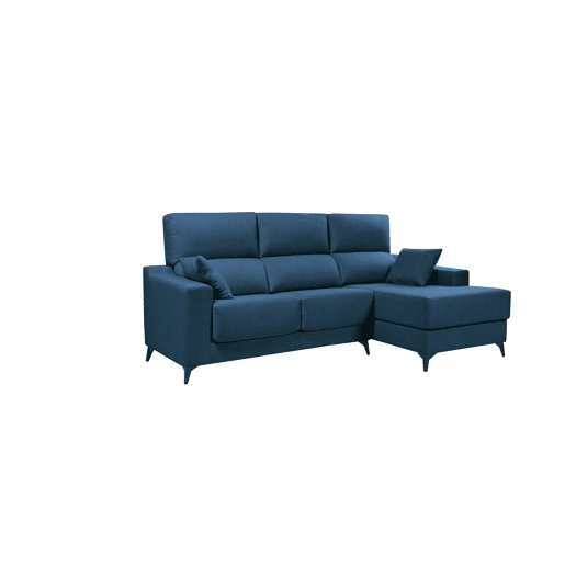 Chaise longue S NOELIA dereita 3 lugares azul marinho
