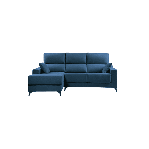 Chaise longue S NOELIA esquerda 3 lugares azul marinho