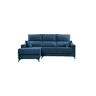 Chaise longue S NOELIA esquerda 3 lugares azul marinho