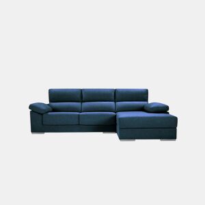 Chaise longue XL com arca NOEMI dereita 4 lugares azul marinho