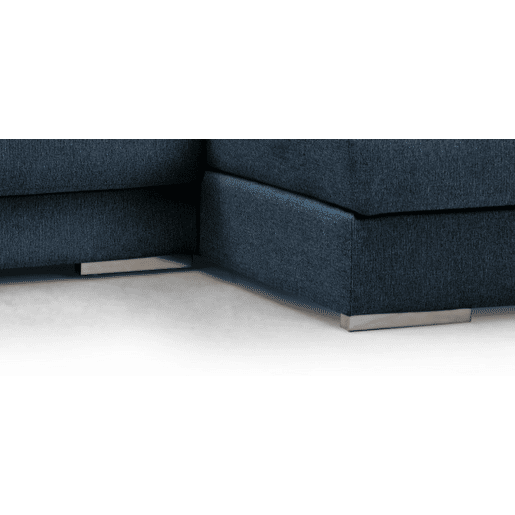 Chaise longue XL com arca NOEMI dereita 4 lugares azul marinho