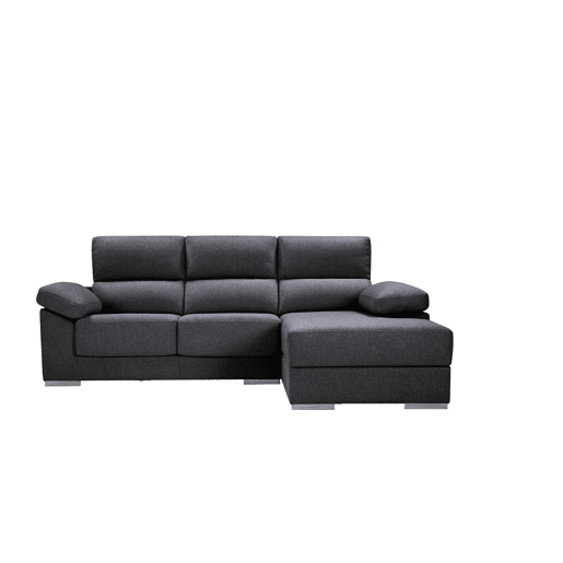 Chaise longue M NOEMI esquerda 4 lugares antracite