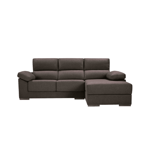 Chaise longue M NOEMI dereita 4 lugares chocolate