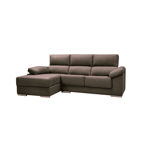 Chaise longue M NOEMI dereita 4 lugares chocolate