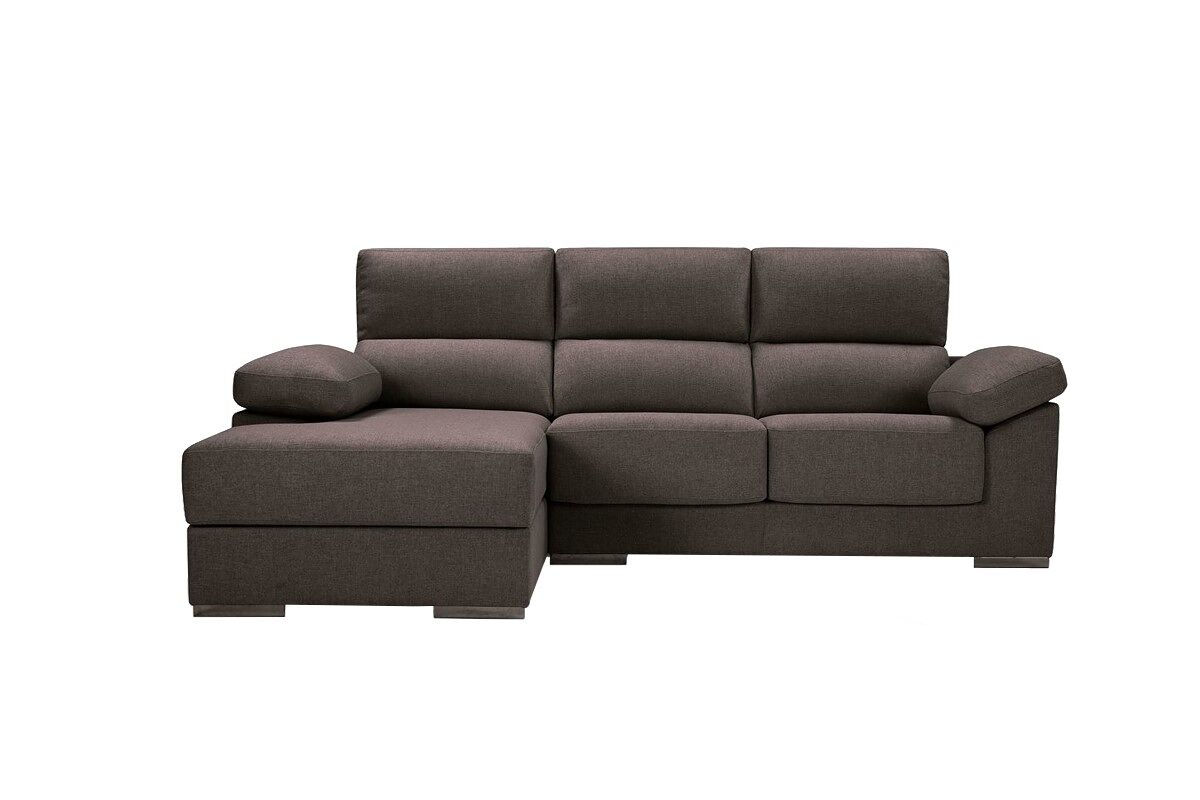 Chaise longue M NOEMI Marron