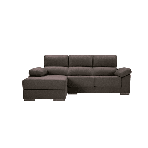 Chaise longue M NOEMI esquerda 4 lugares chocolate