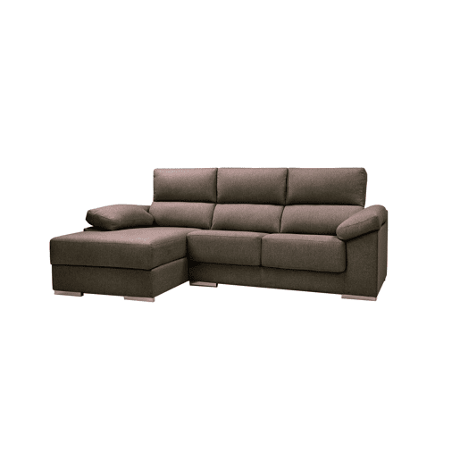 Chaise longue M NOEMI esquerda 4 lugares chocolate