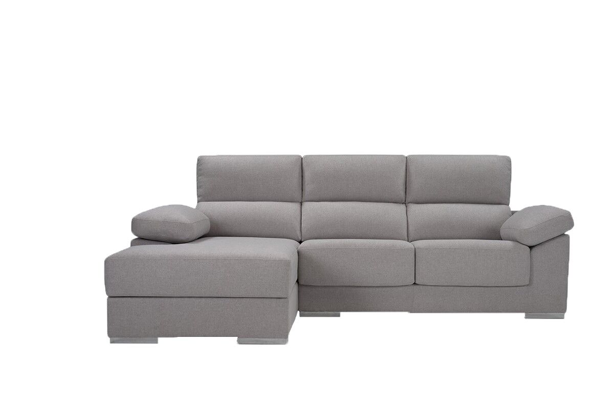 Chaise longue M NOEMI Gris Claro