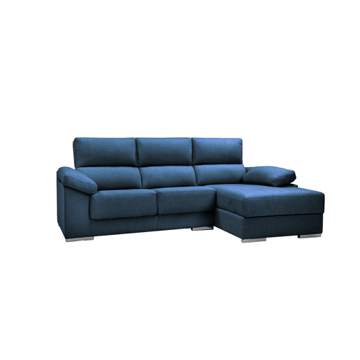 Chaise longue M NOEMI dereita 4 lugares azul marinho