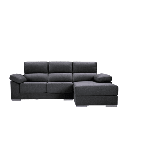 Chaise longue M com arca NOEMI dereita 4 lugares antracite