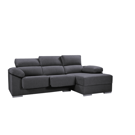 Chaise longue M com arca NOEMI dereita 4 lugares antracite