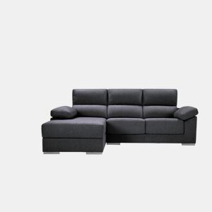 Chaise longue M com arca NOEMI esquerda 4 lugares antracite