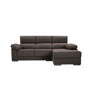 Chaise longue M com arca NOEMI dereita 4 lugares chocolate