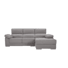 Chaise longue M com arca NOEMI dereita 4 lugares cinza claro