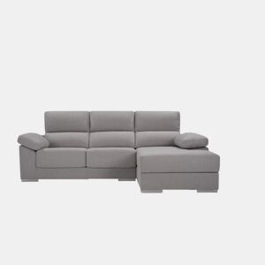 Chaise longue M com arca NOEMI dereita 4 lugares cinza claro