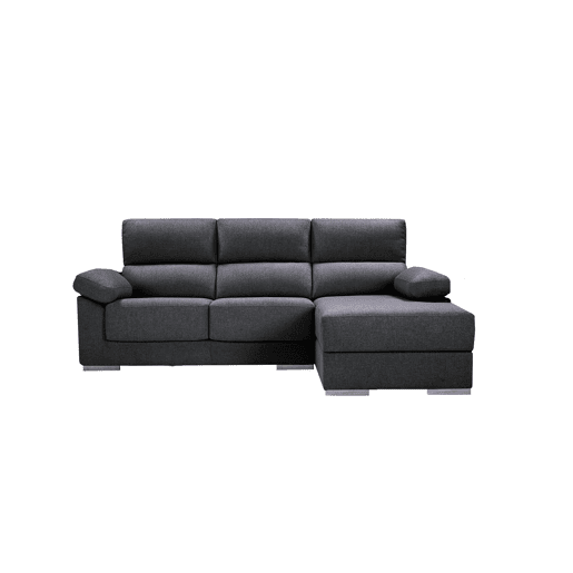 Chaise longue S NOEMI dereita 3 lugares antracite