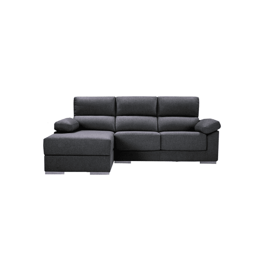 Chaise longue S NOEMI esquerda 3 lugares antracite Chaise longue S NOEMI esquerda 3 lugares antracite