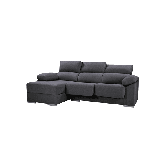 Chaise longue S NOEMI esquerda 3 lugares antracite Chaise longue S NOEMI esquerda 3 lugares antracite