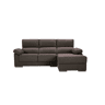 Chaise longue S NOEMI dereita 3 lugares chocolate