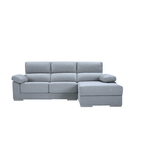 Chaise longue S NOEMI dereita 3 lugares azul claro