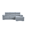 Chaise longue S NOEMI dereita 3 lugares azul claro