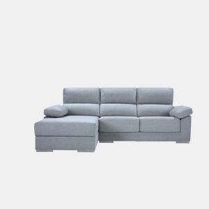 Chaise longue S NOEMI esquerda 3 lugares azul claro