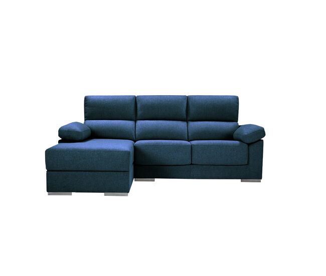 Chaise longue s noemi derecha 3 plazas azul marino
