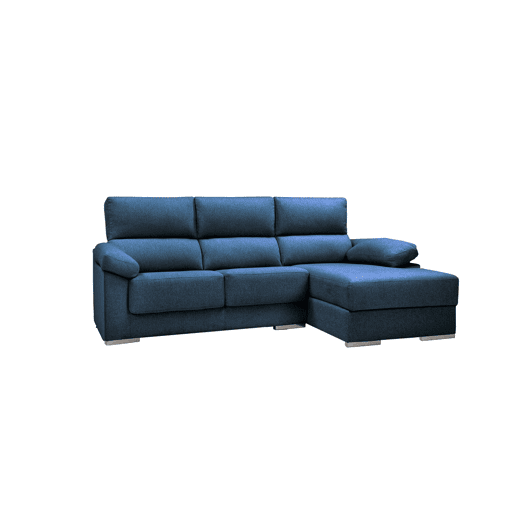 Chaise longue S NOEMI esquerda 3 lugares azul marinho