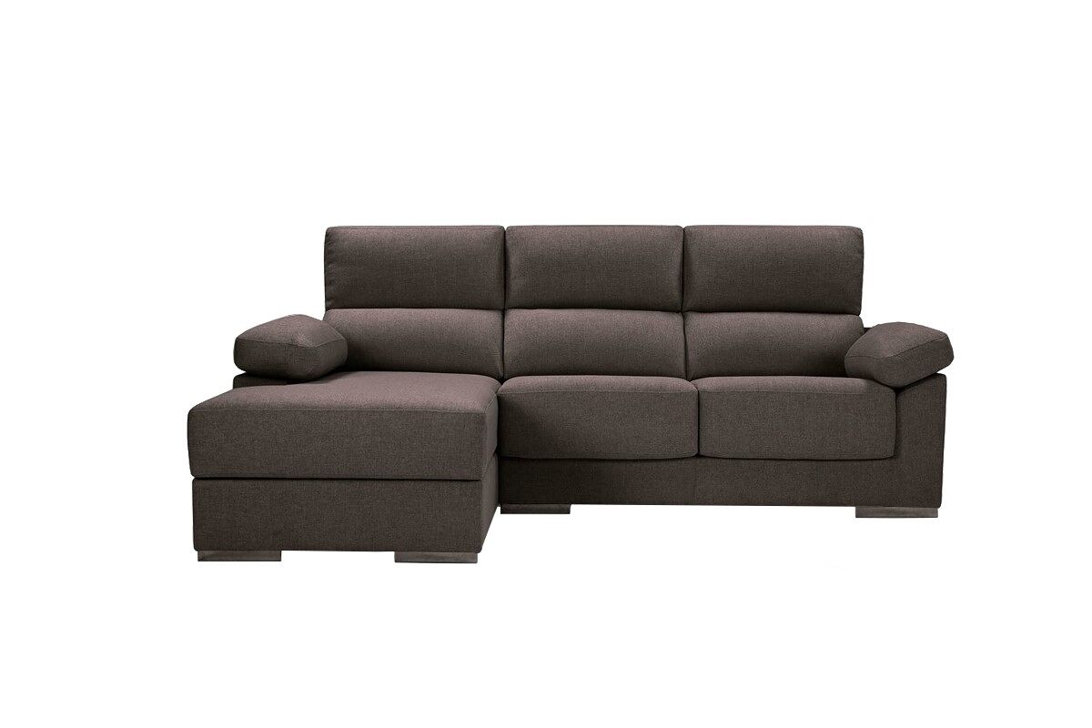Chaise longue S con arcón NOEMI Marrón