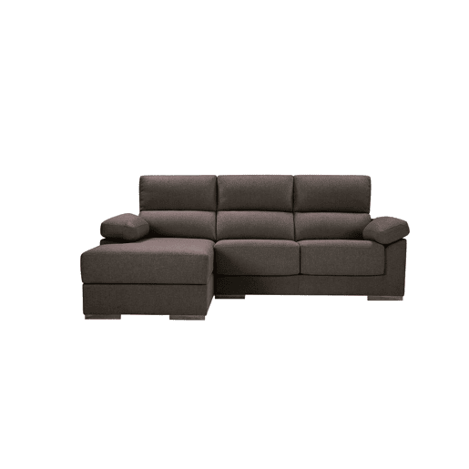 Chaise longue S com baú NOEMI esquerda 3 lugares chocolate Chaise longue S com baú NOEMI esquerda 3 lugares chocolate