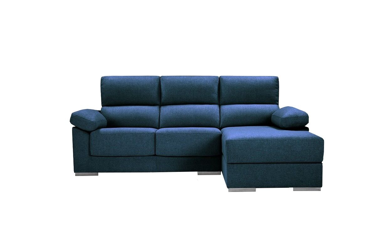 Chaise longue S con arcón NOEMI Azul Marino