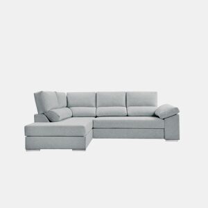 Sofá de canto L BARI XL esquerda 4 lugares azul