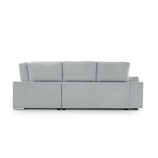Sofá de canto L BARI XL dereita 4 lugares azul