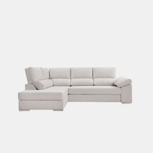 Sofá de canto L BARI XL esquerda 4 lugares bege