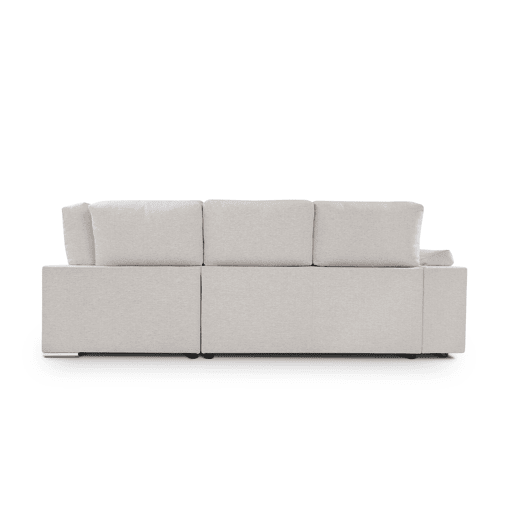 Sofá de canto L BARI XL dereita 4 lugares bege