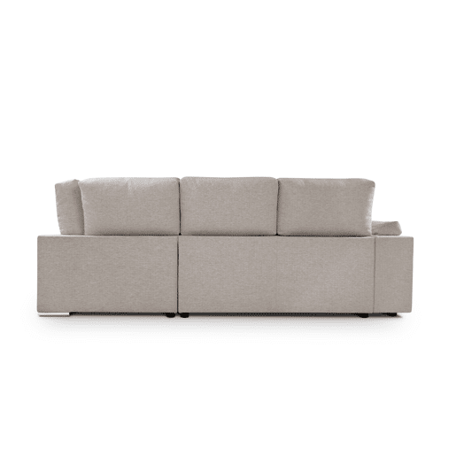 Sofá de canto L BARI XL dereita 4 lugares vison