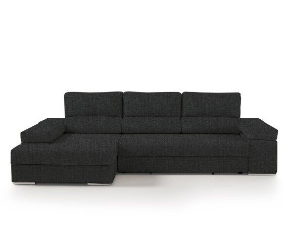 Chaise longue L BARI XL Gris Oscuro