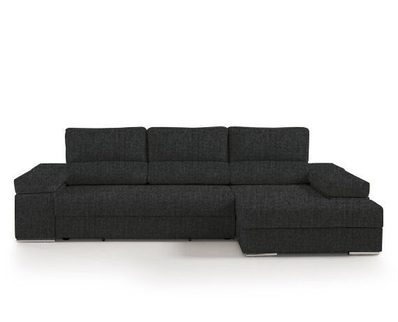 Chaise longue L BARI XL Gris Oscuro