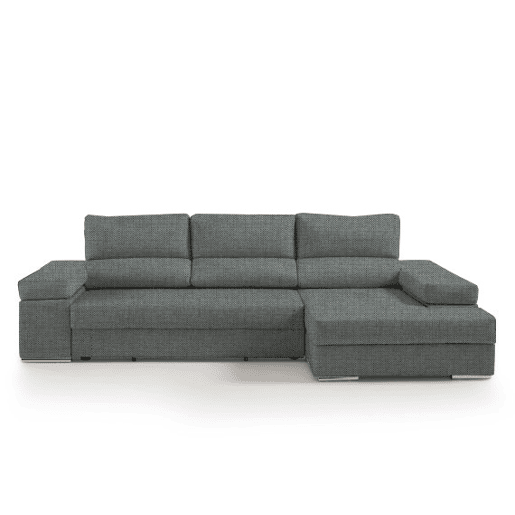 Chaise longue L BARI XL dereita 4 lugares azul
