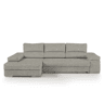Chaise longue L BARI XL esquerda 4 lugares bege