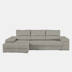 Chaise longue L BARI XL esquerda 4 lugares bege