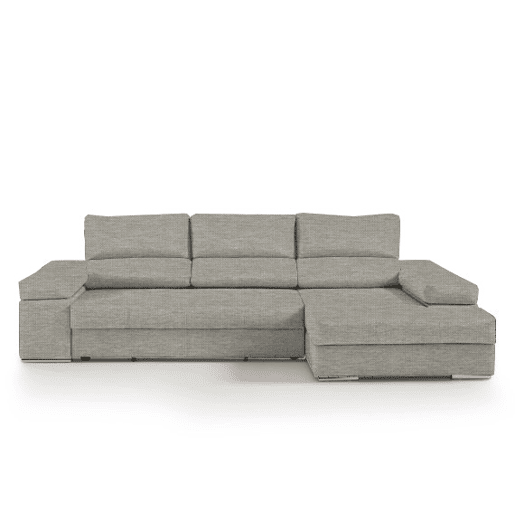 Chaise longue L BARI XL dereita 4 lugares bege