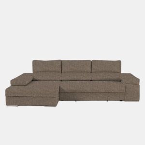 Chaise longue L BARI XL esquerda 4 lugares vison