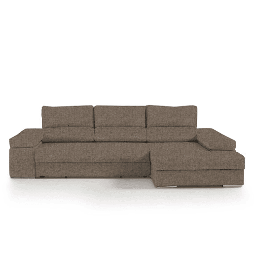 Chaise longue L BARI XL dereita 4 lugares vison